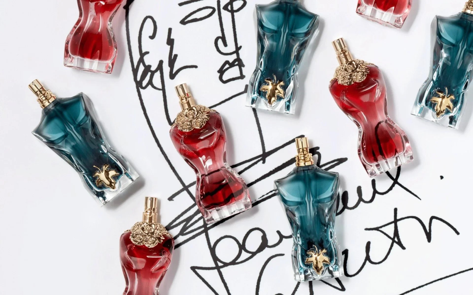 Collection de parfums Jean Paul Gaultier disponible chez Scent Corner au Maroc