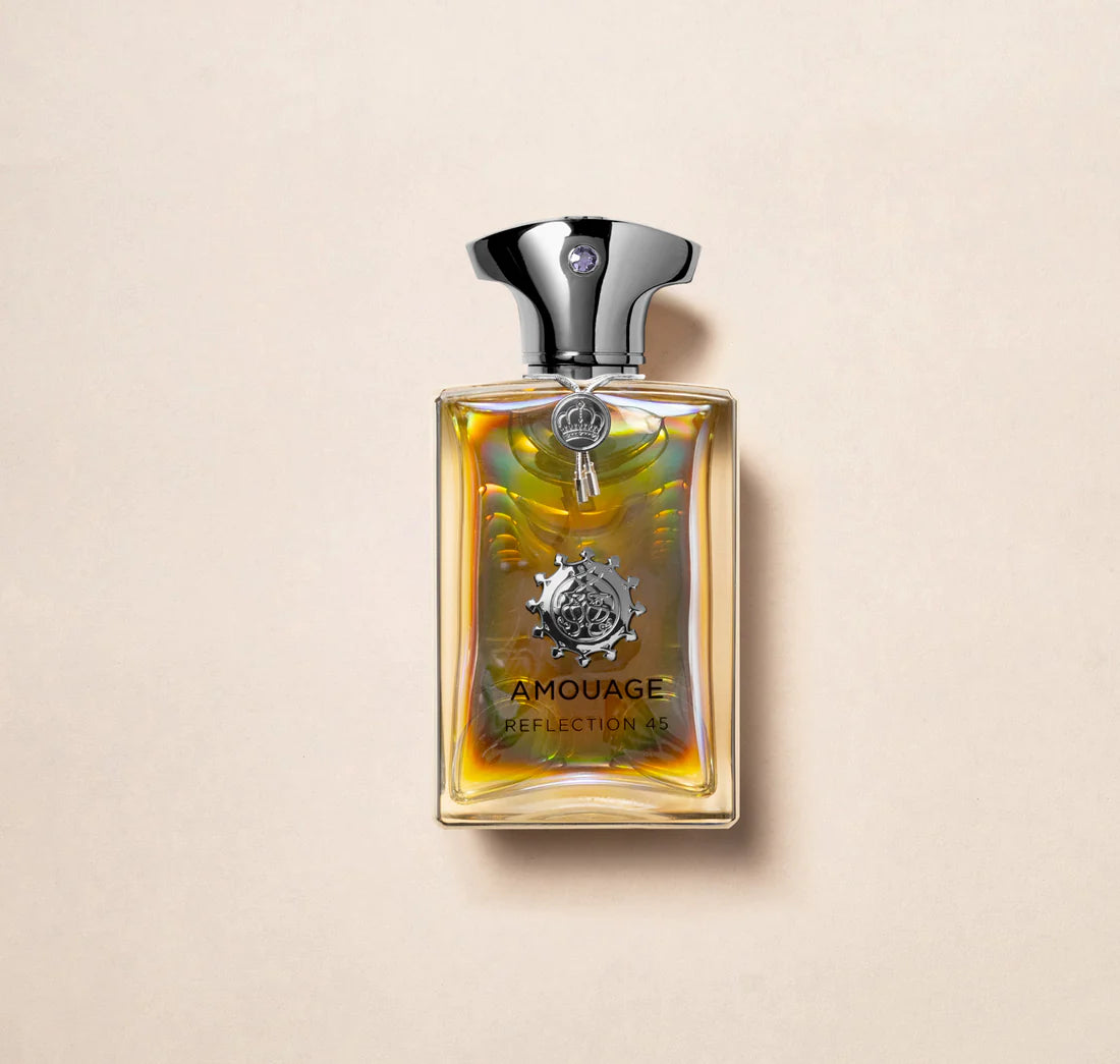 Flacon Amouage Reflection 45 Man, extrait de parfum boisé floral disponible chez ScentCorner Maroc