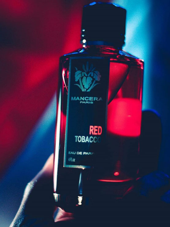Flacon Red Tobacco de Mancera parfum oriental disponible au Maroc