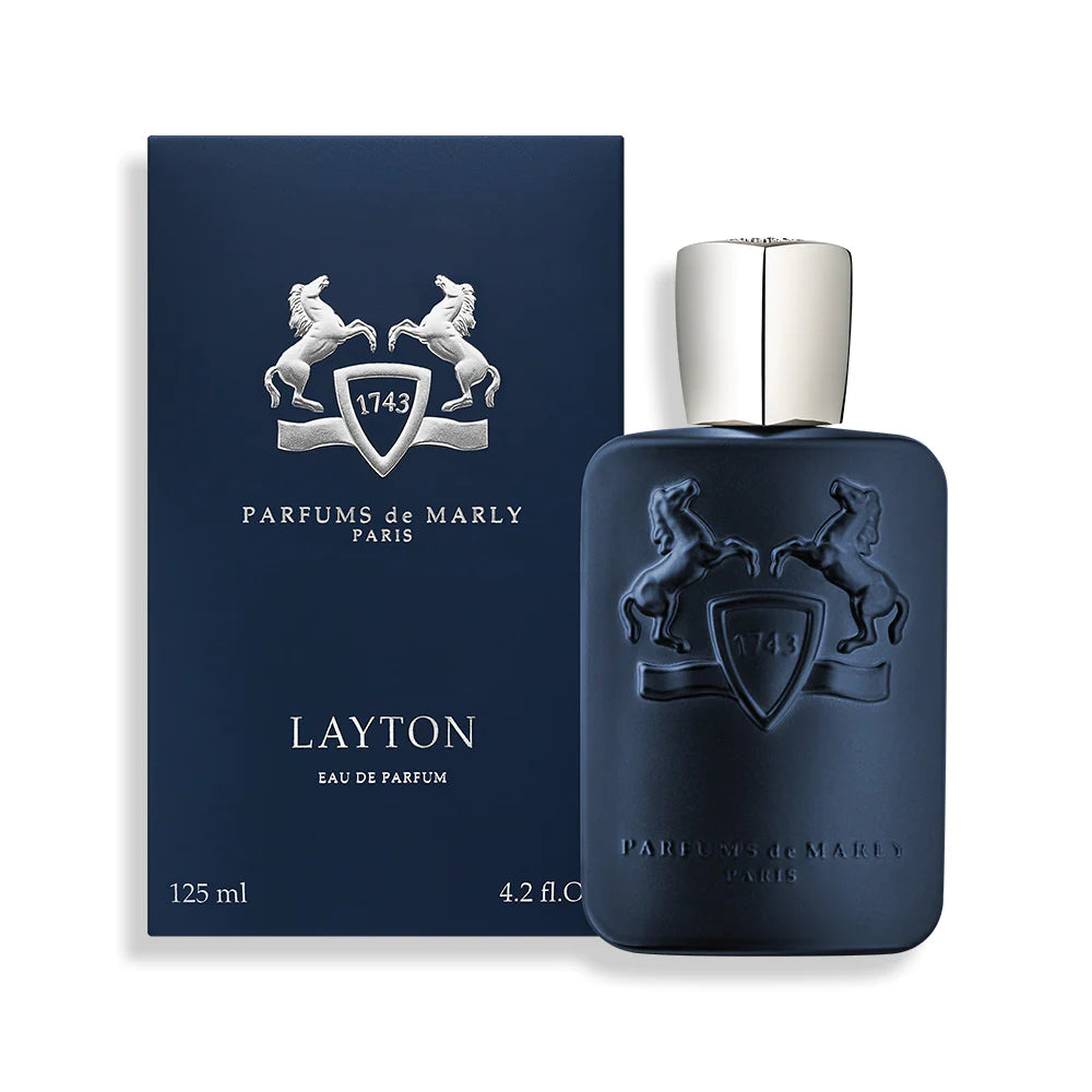 Layton de Parfums de Marly, vue de face du flacon de parfum
