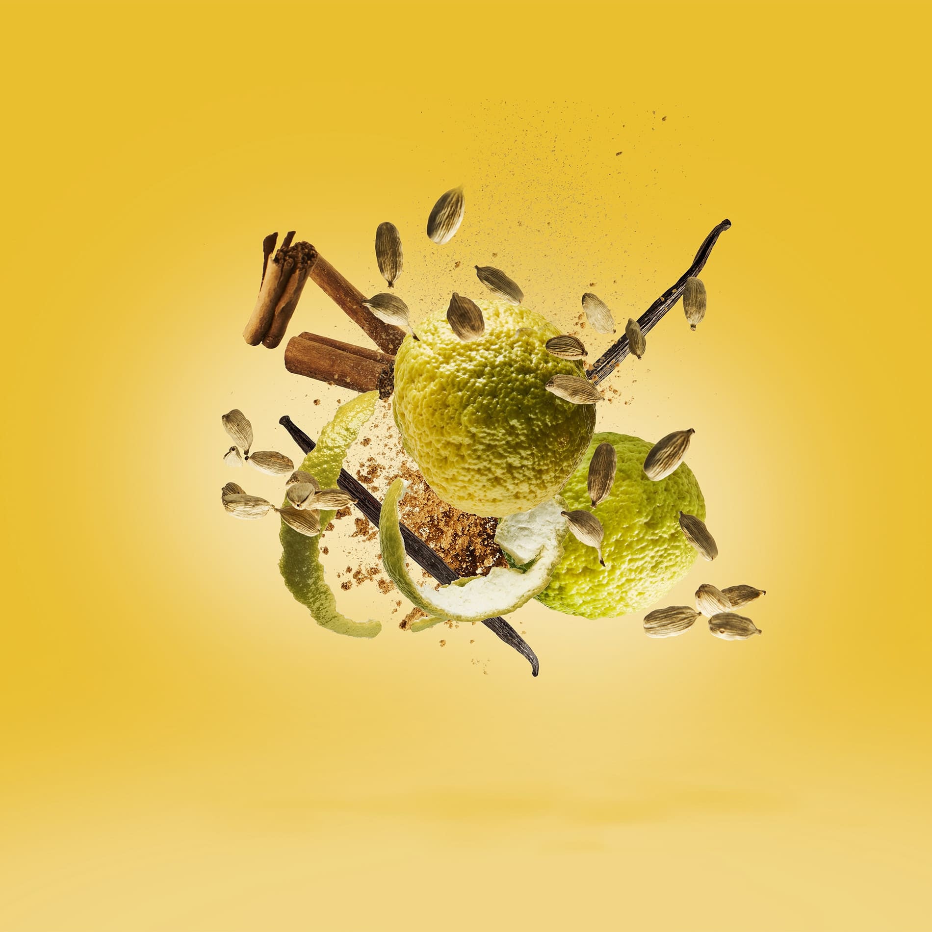 Détail du flacon Erba Gold de Xerjoff, fragrance aux agrumes et à la vanille